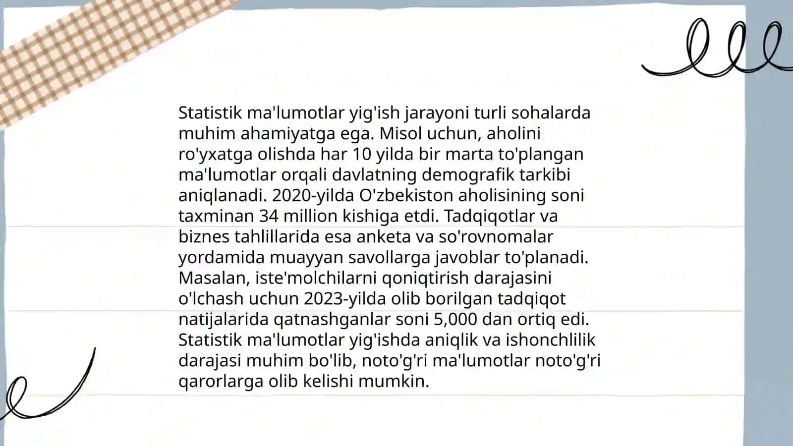 Matematika fani ''Ma'lumotlar bilan ishlash'' 3