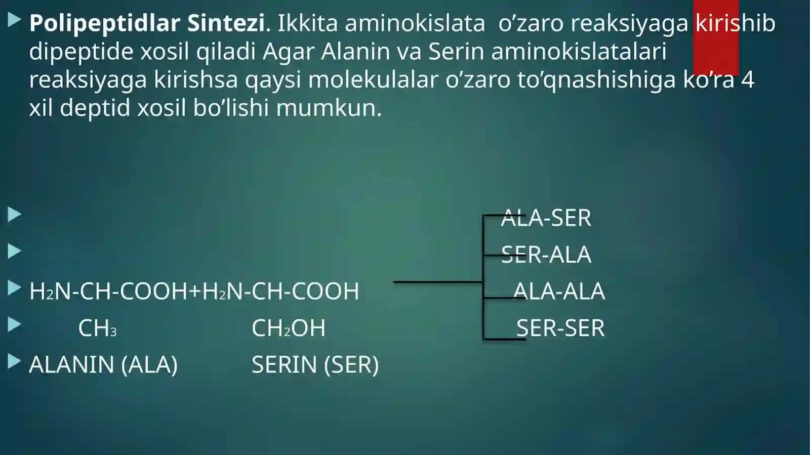 Peptidlar va oqsillar 3
