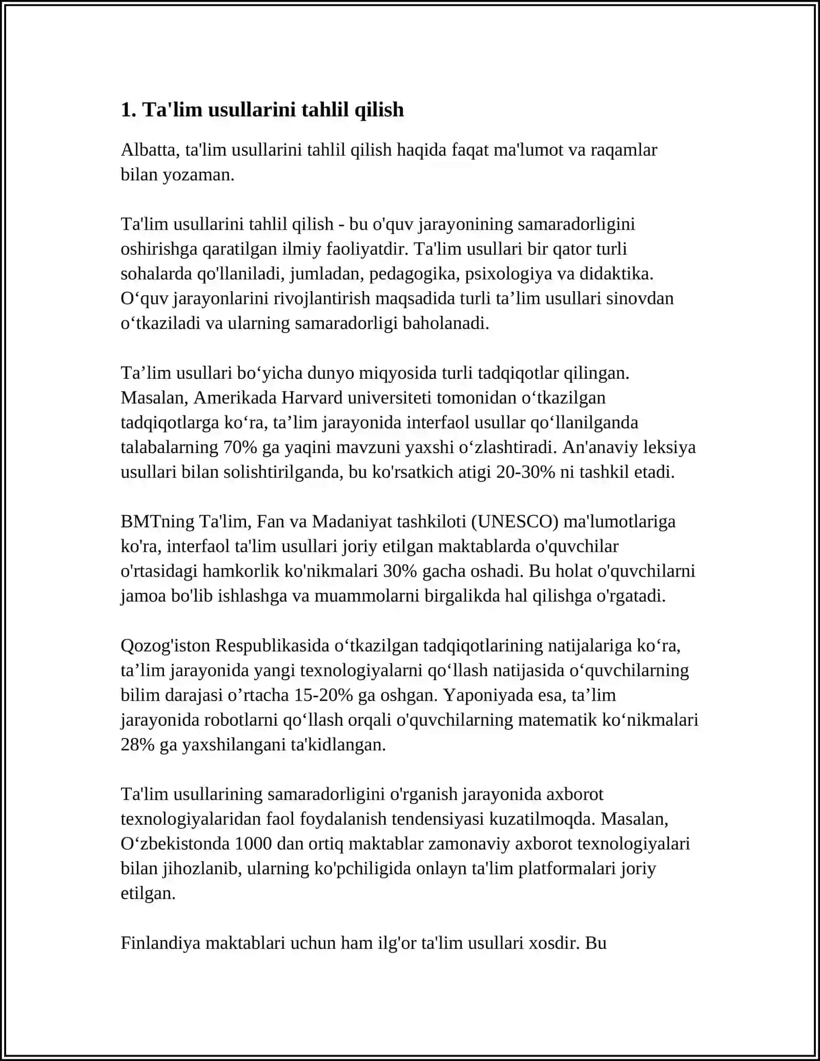 TAʼLIM METODLARI TASNIFI 3