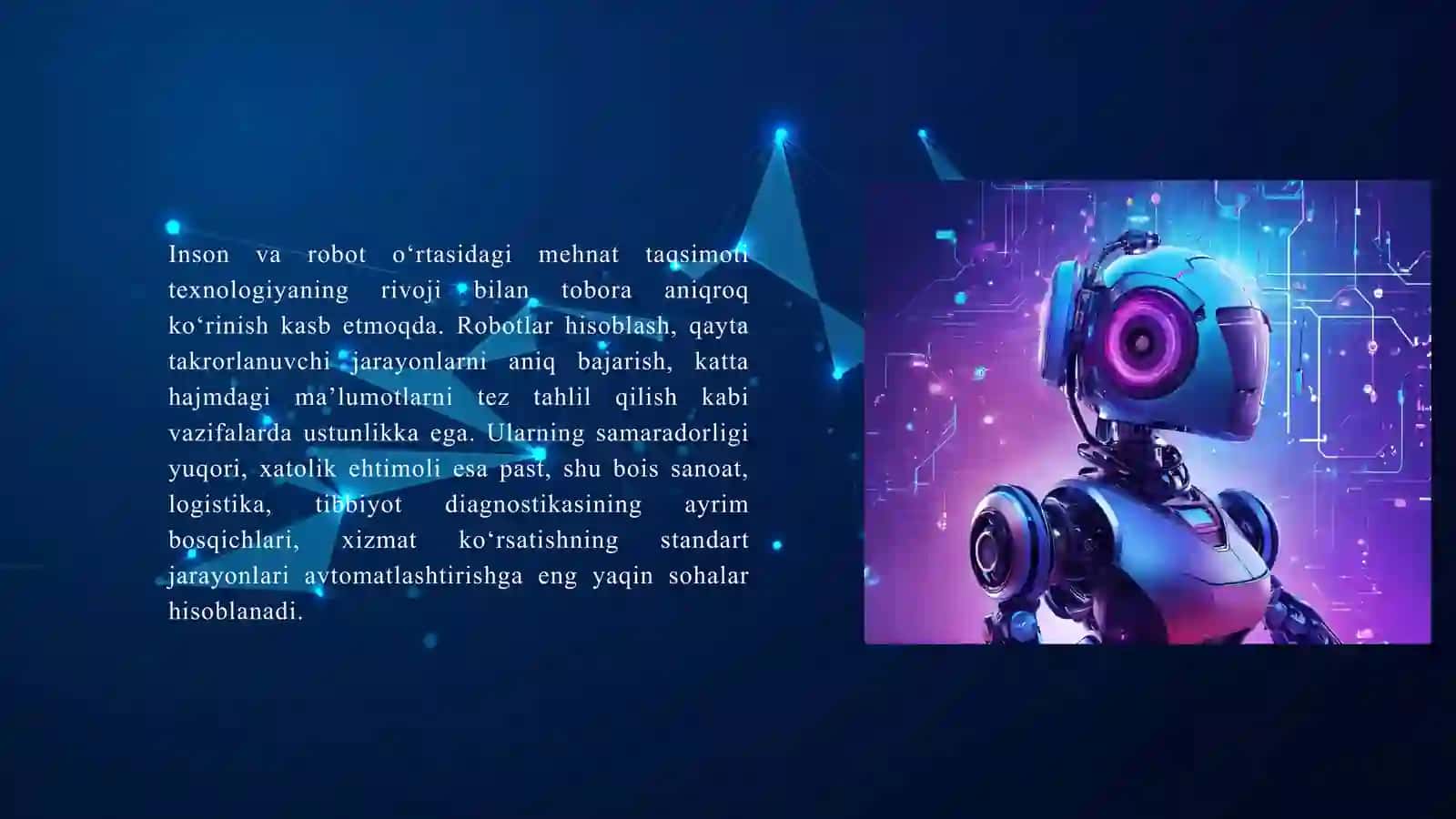 ROBOTLAR BILAN RAQOBAT. AVTOMATLASHTIRILMAYDIGAN KO’NIKMALAR. 3