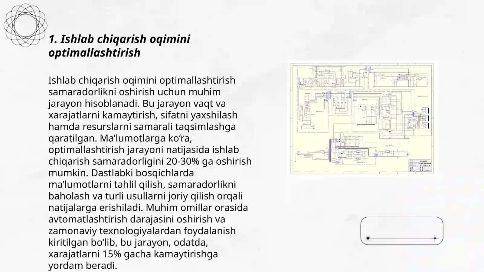 Ishlab chiqarish oqimini texnologik sxemasi 3
