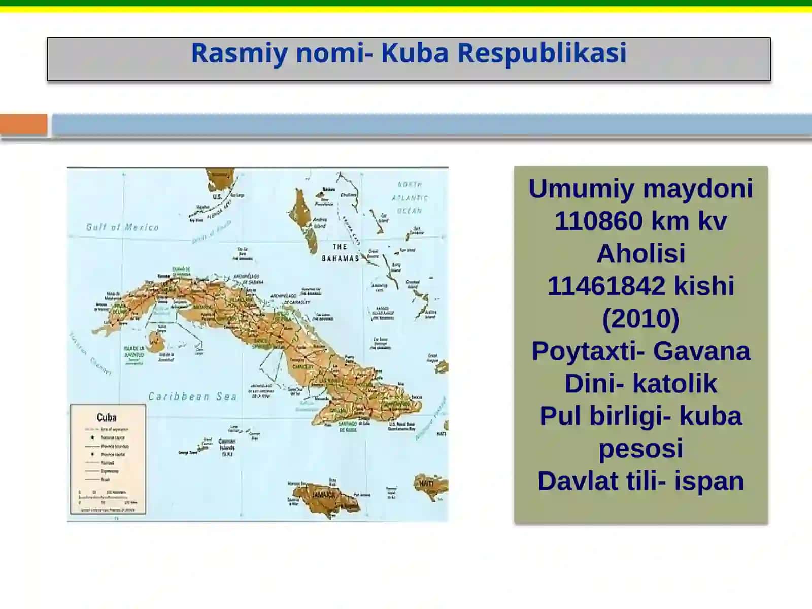 Kuba Davlat bayrogi va davlat gerbi 3