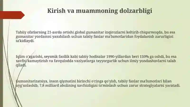 Tabiiy Fanlar Ma'lumotlari Asosida Keys-Stadi Tahlili 3