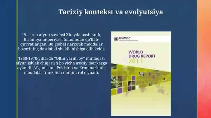 Narkotik moddalar savdosining tarixiy ildizlari va zamonaviy tendentsiyalari 3