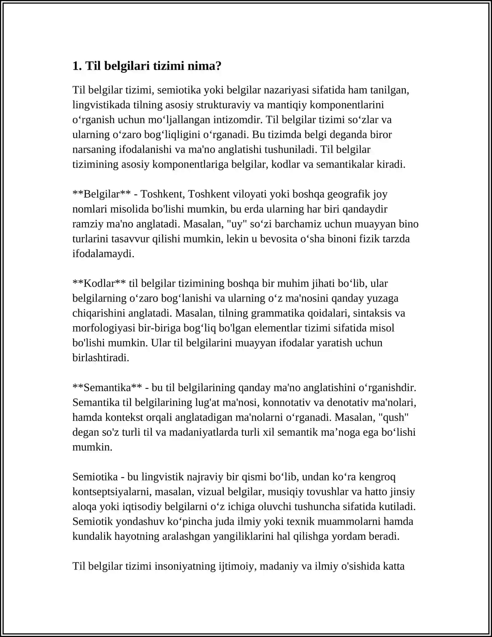 TIL BELGILAR TIZIMI 3