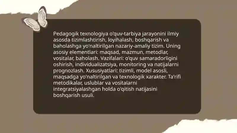 Pedagogik texnalogiya 3