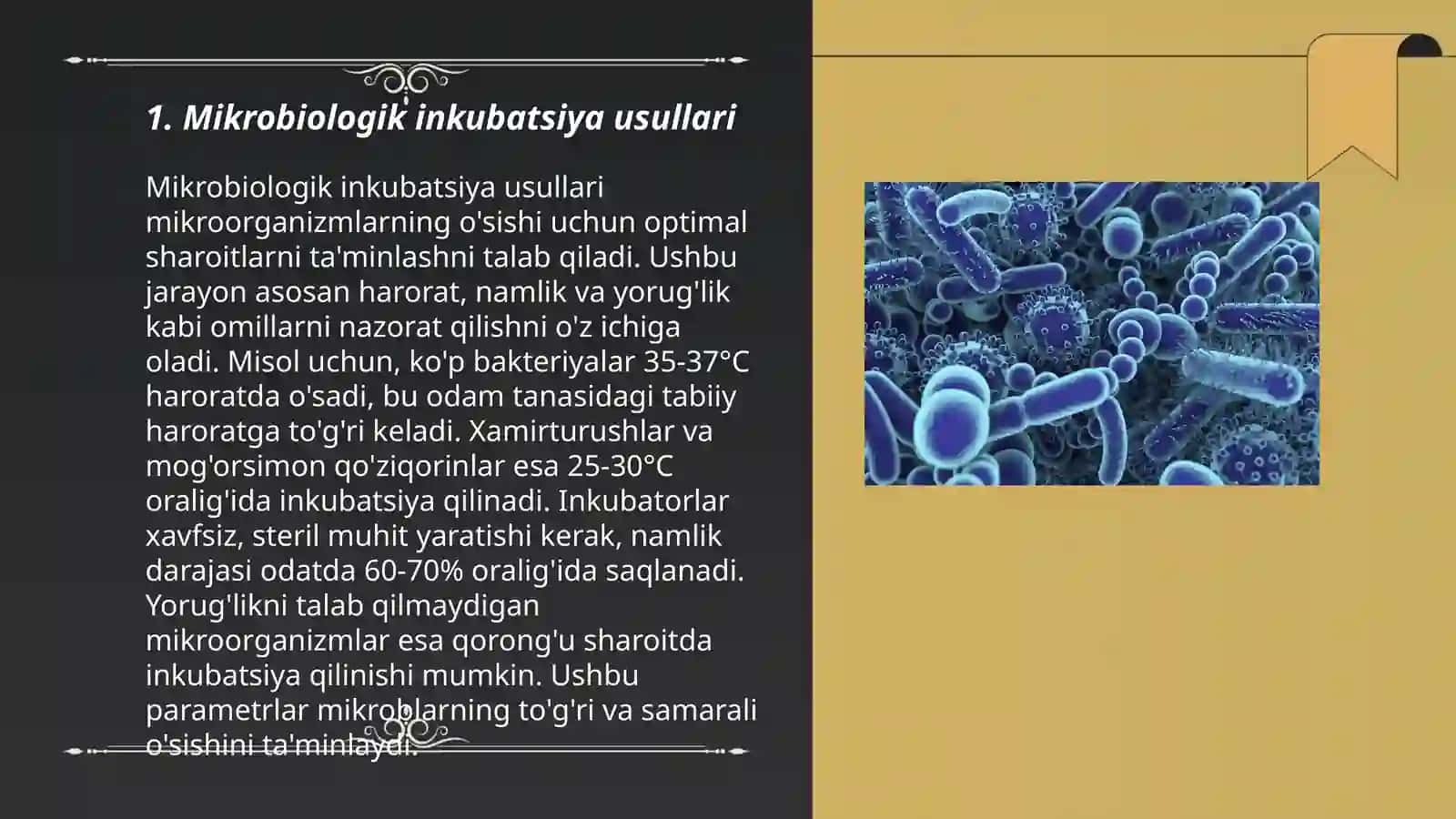 Mikroorganizmlar òstirish sharoitlari va usullari 3