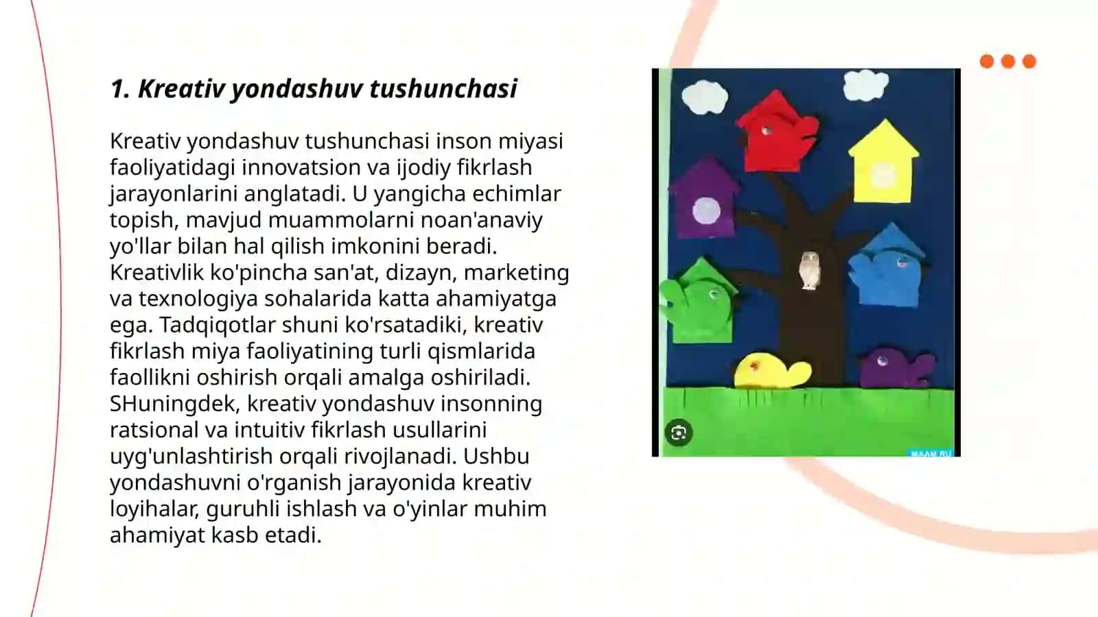 Kreativ yondashuv tushunchasi 3