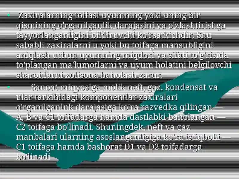 Neft va gazzaxiralari va resurslari 3