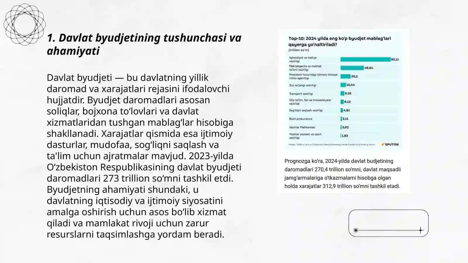 Davlat byudjeti daromadlari va uning hozirgi zamon muammolari 3