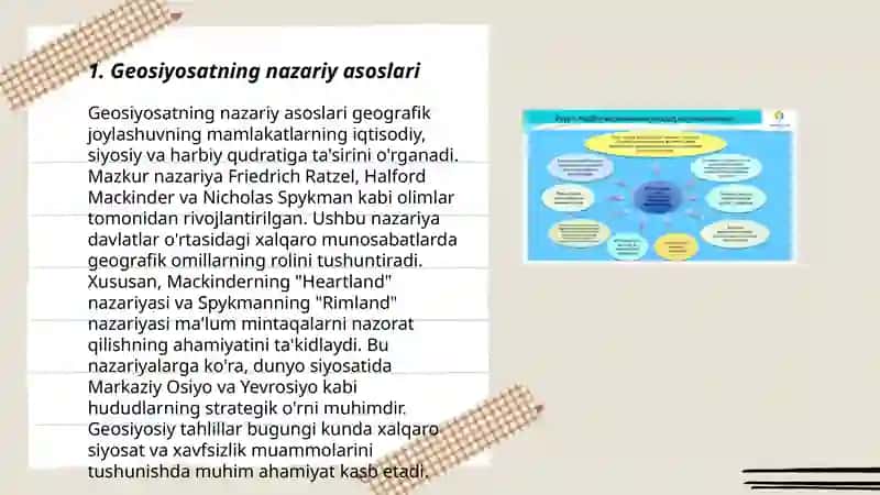 Geosiyosatning nazariy asoslari 3