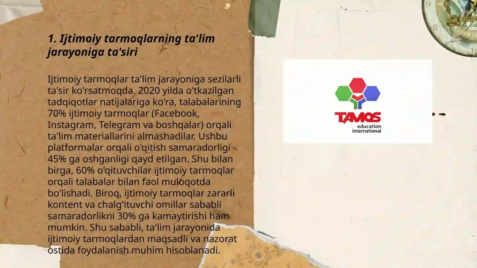 Ijtimoiy tarmoqlarning ta'limiy imkoniyatlari 3