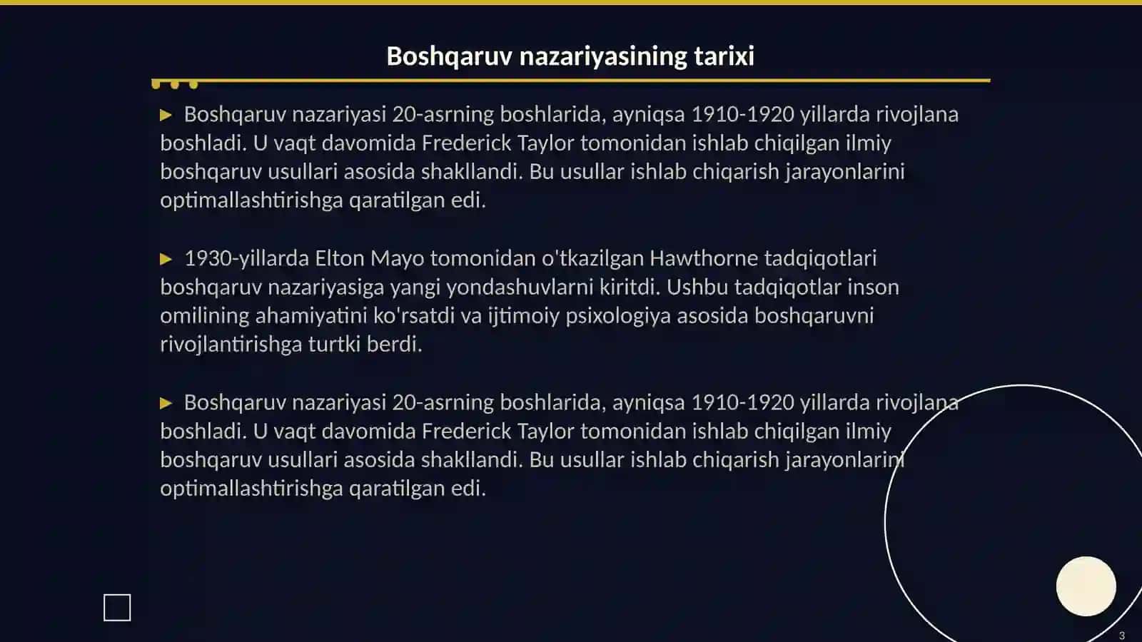Boshqaruv nazariyasi 3