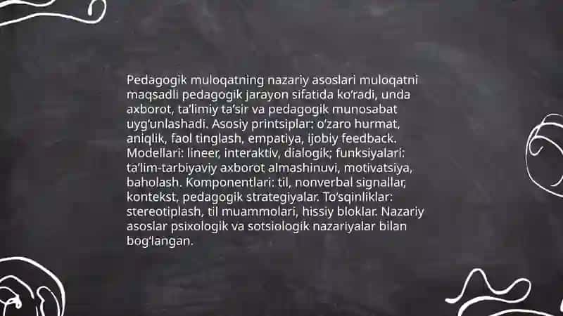 Pedagogik faoliyatda muloqat 3