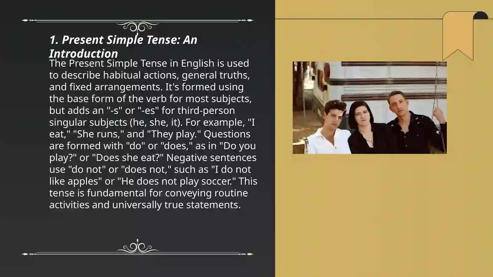 MAVZU: Present Simple Tense 3