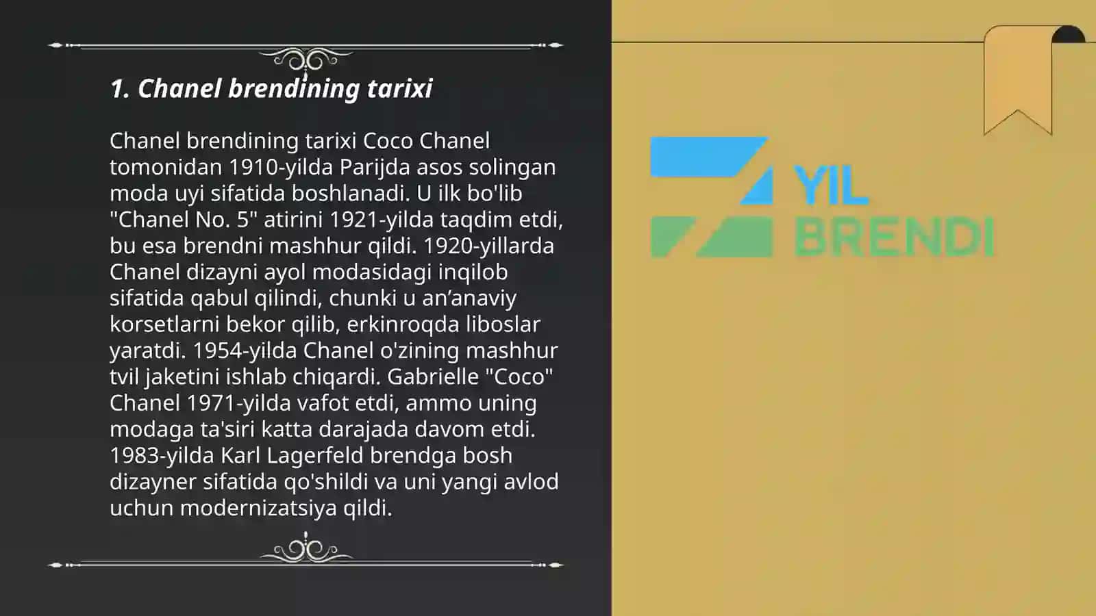 Chanel brendi haqida 3