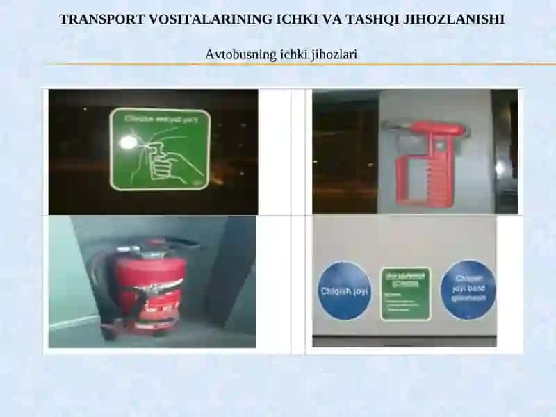 TRANSPORT VOSITALARI VA BEKATLARNING JIHOZLANISHI 3