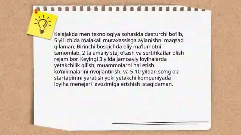 Mening orzu va maqsadlarim 3