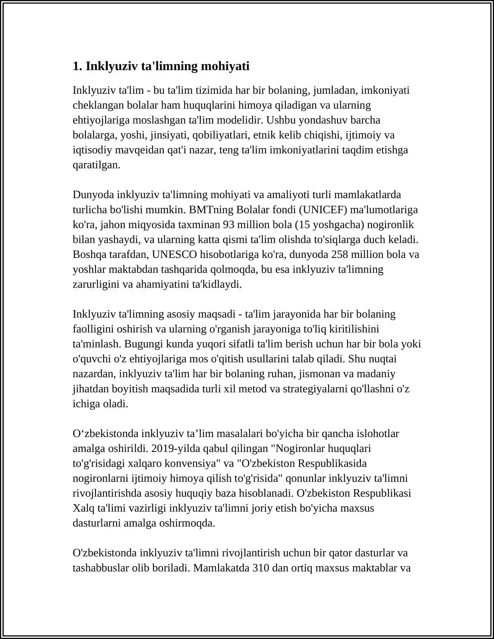 INKLYUZIV TA’LIMDA BOLALARNING RIVOJLANTIRISH OMILLARI 3