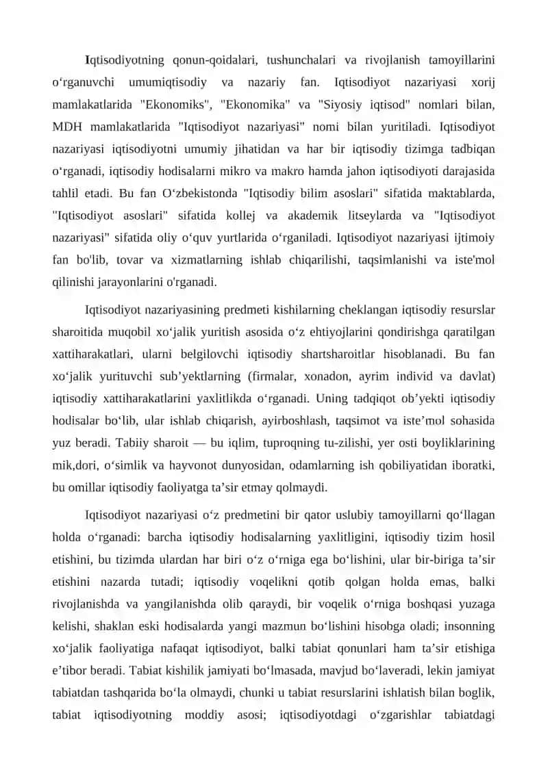 Iqtisodiyot nazariyasi 3