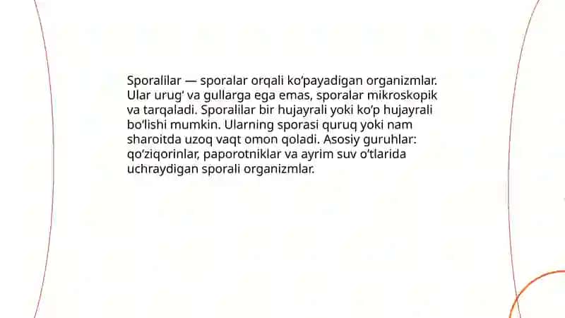 Sporalilar haqida malumot 3