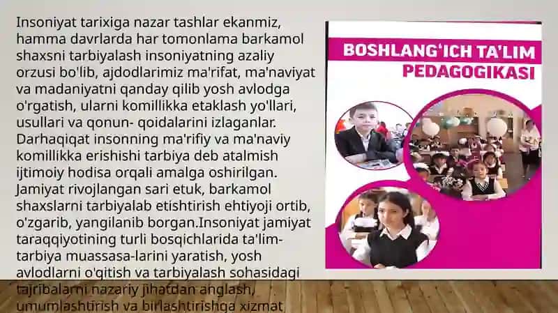 Boshlang‘ich ta’lim pedagogikasi TARIXI 3