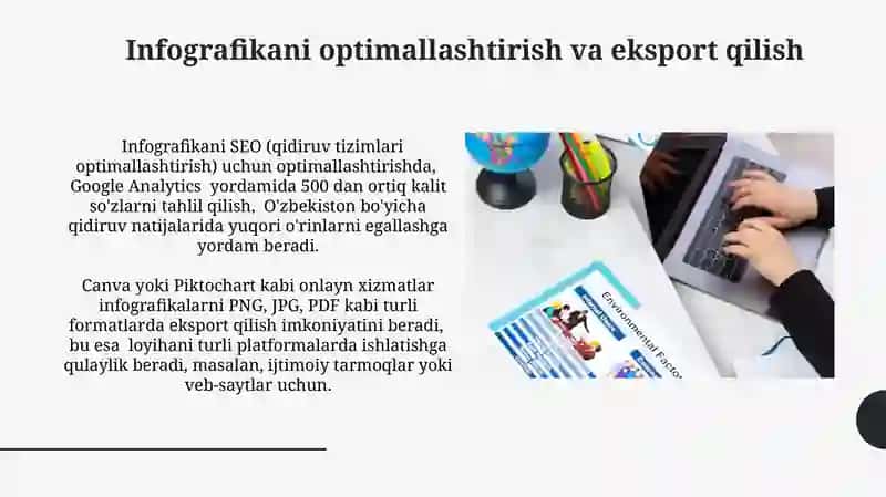 Infografika yaratishda onlayn xizmatlarlar bilan ishlash 3