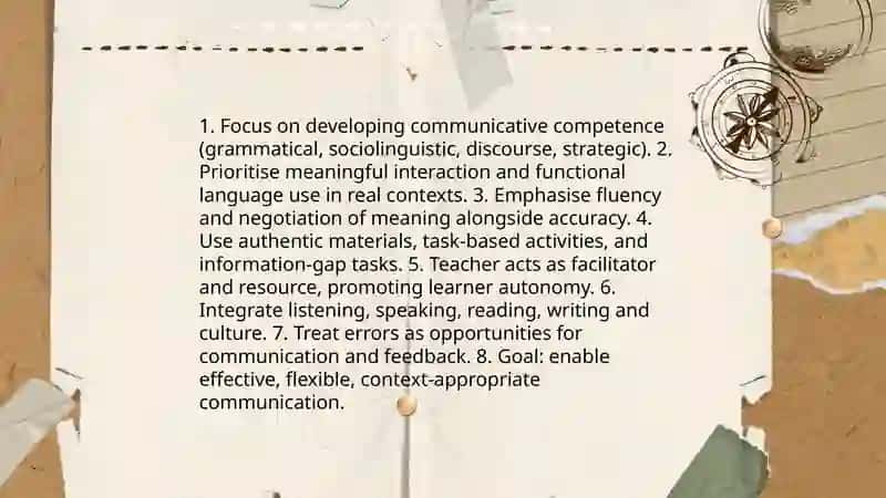 Communicative language teaching: in theory and practice 3