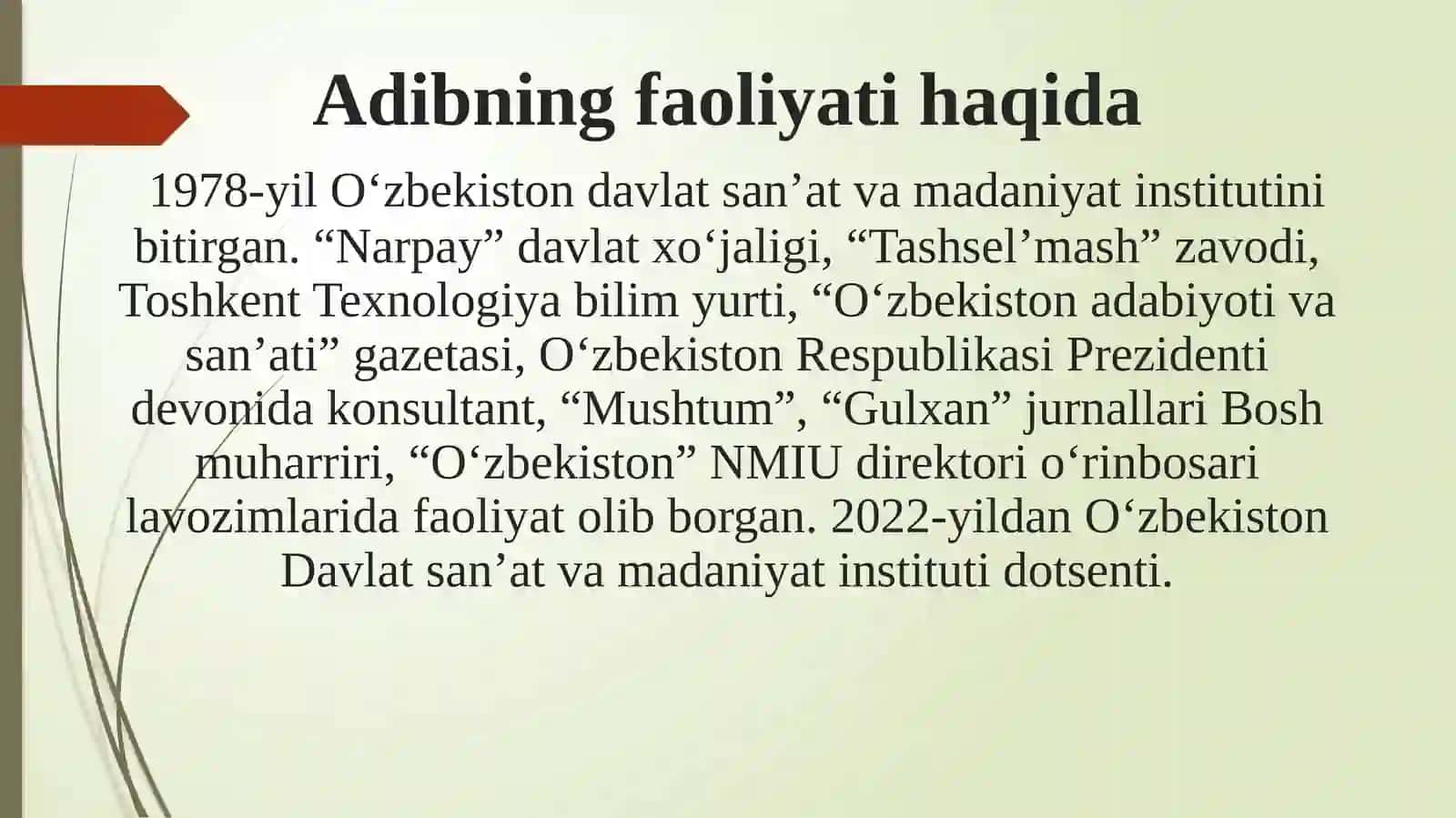 ASHURALI JO‘RAYEV O‘zbekistonda xizmat ko‘rsatgan jurnalist 3