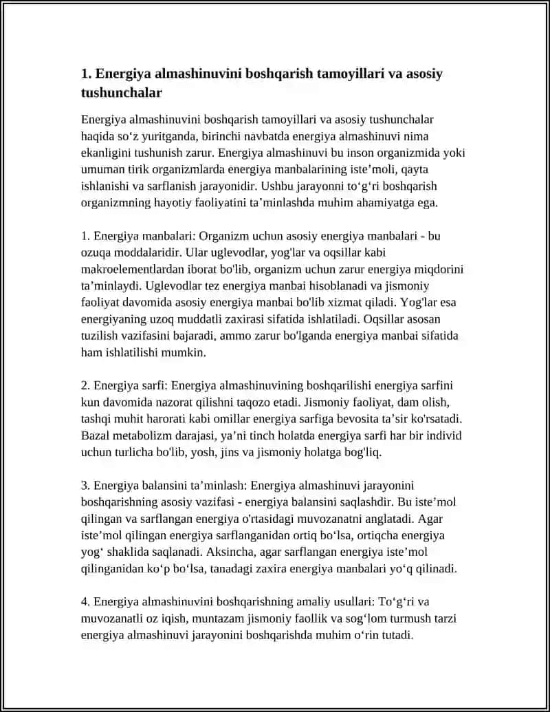 ENERGIYA ALMASHINUVINING BOSHQARILISHI 3