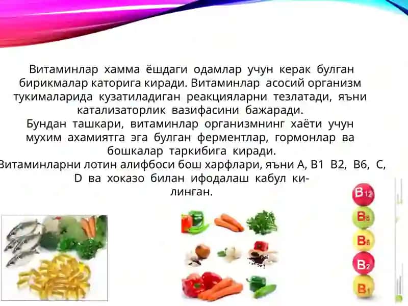 vitaminlar va minerallar 3