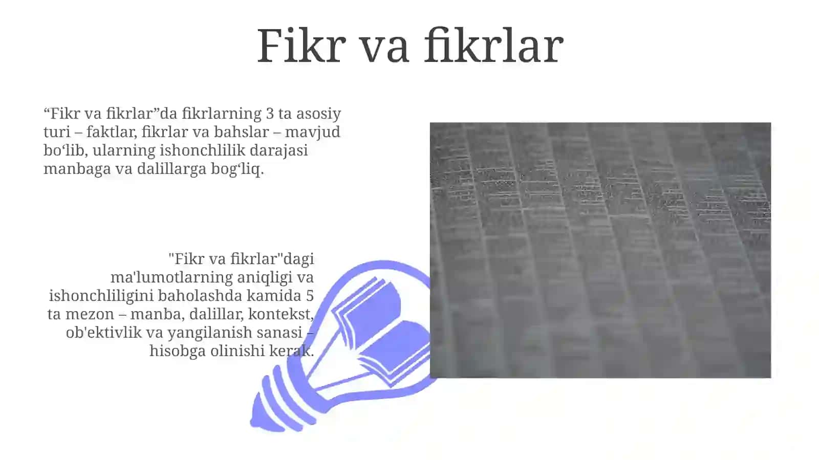 Fikr va fikrlar 3