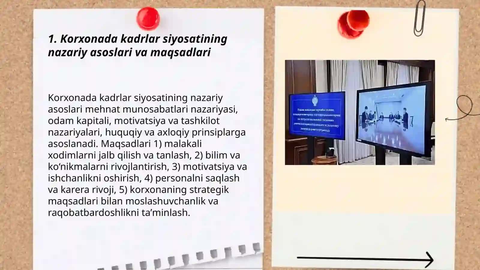 Korxonada kadrlar siyosati va uning darajasini oshirish 3