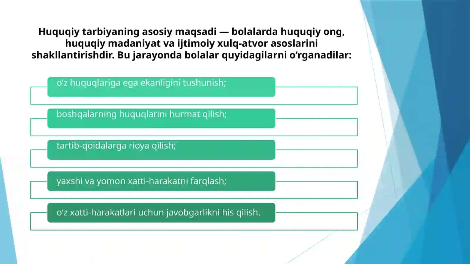 Maktabgacha yoshdagi bolalarning huquqiy tarbiyasi 3