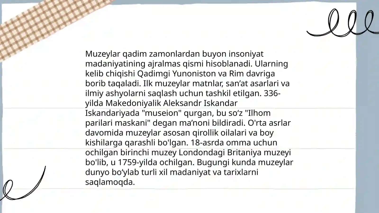 Muzeylar tarihi va asoschilari 3