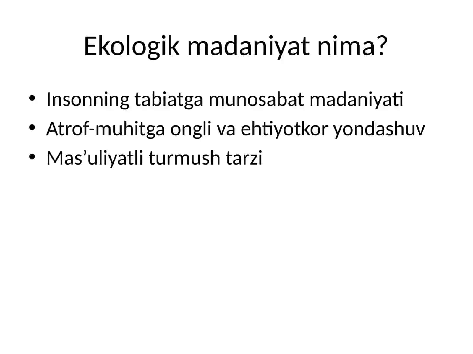Ekologik turizm haqida ma’lumotlar 3