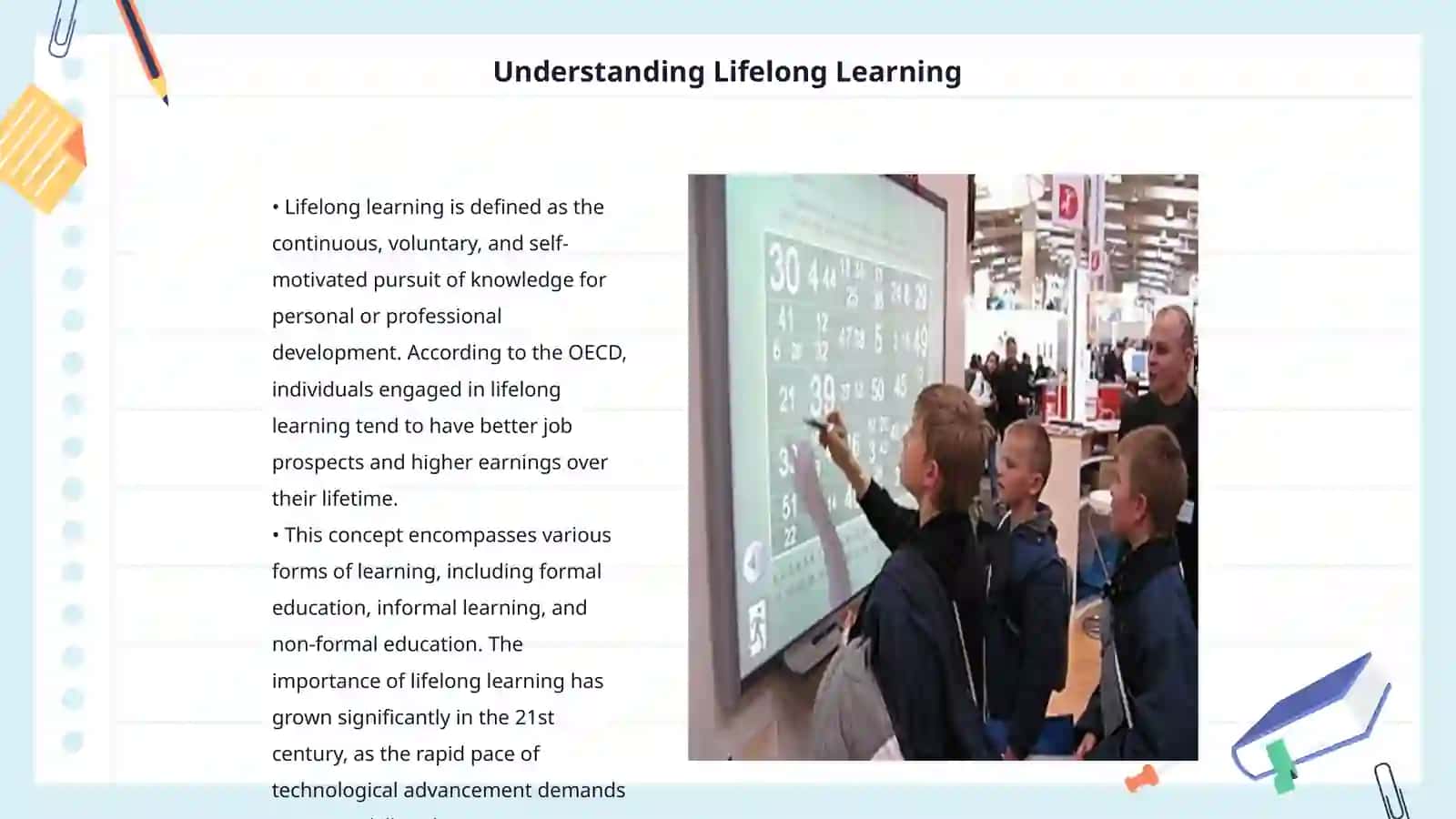 Succeeding in lifelong learning 3