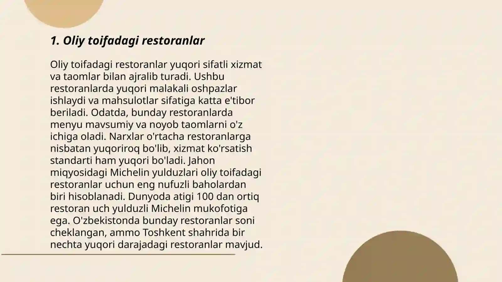 Oliy toifadagi restoranlar 3