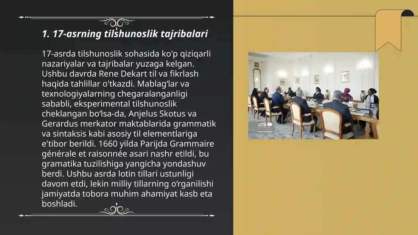 17-asrning tilshunoslik tajribalari 3