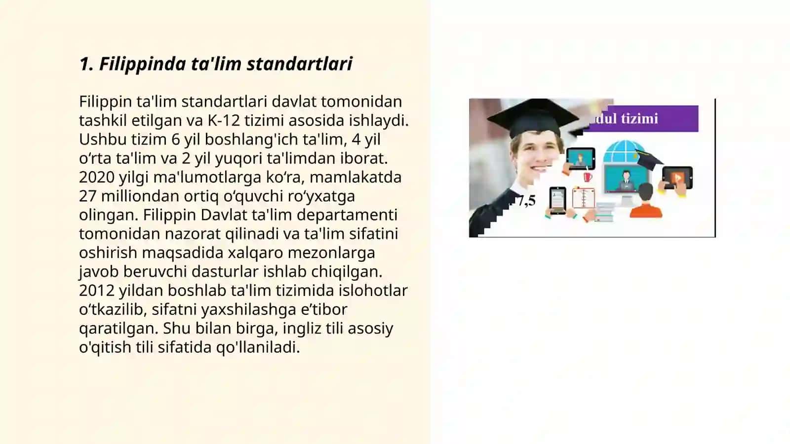 Filippinda ta'lim standartlari 3