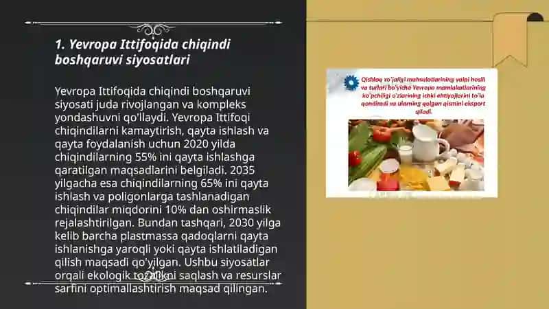Yevropa Ittifoqi davlatlarida chiqindilarni boshqarish 3