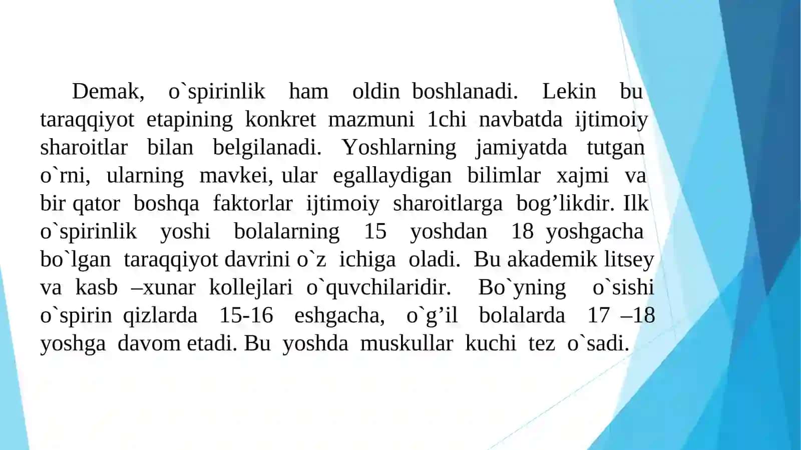 Ilk o’spirinlik yoshining psixologik xususiyatlari 3