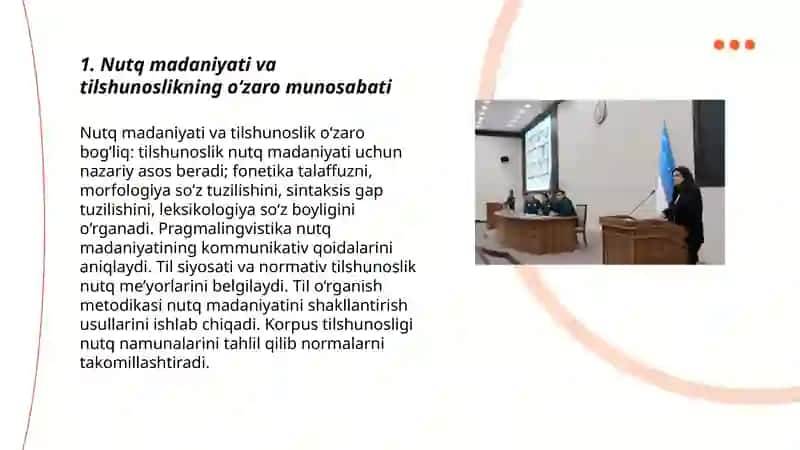 Nutq madaniyati va tilshunoslikning oʻzaro munosabati 3