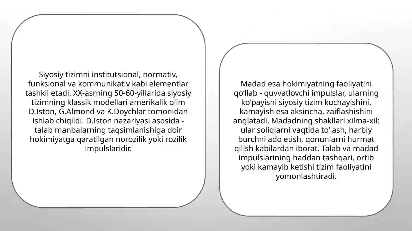 Siyosiy tizimning turlari 3
