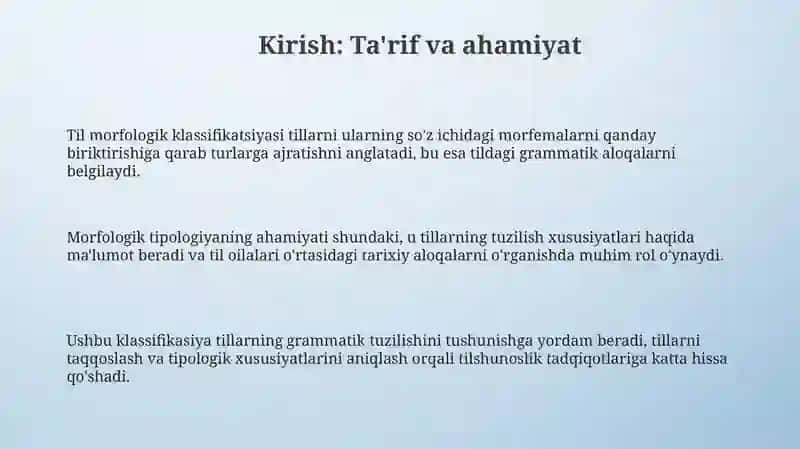 Tillarning morfologik tasnifi 3