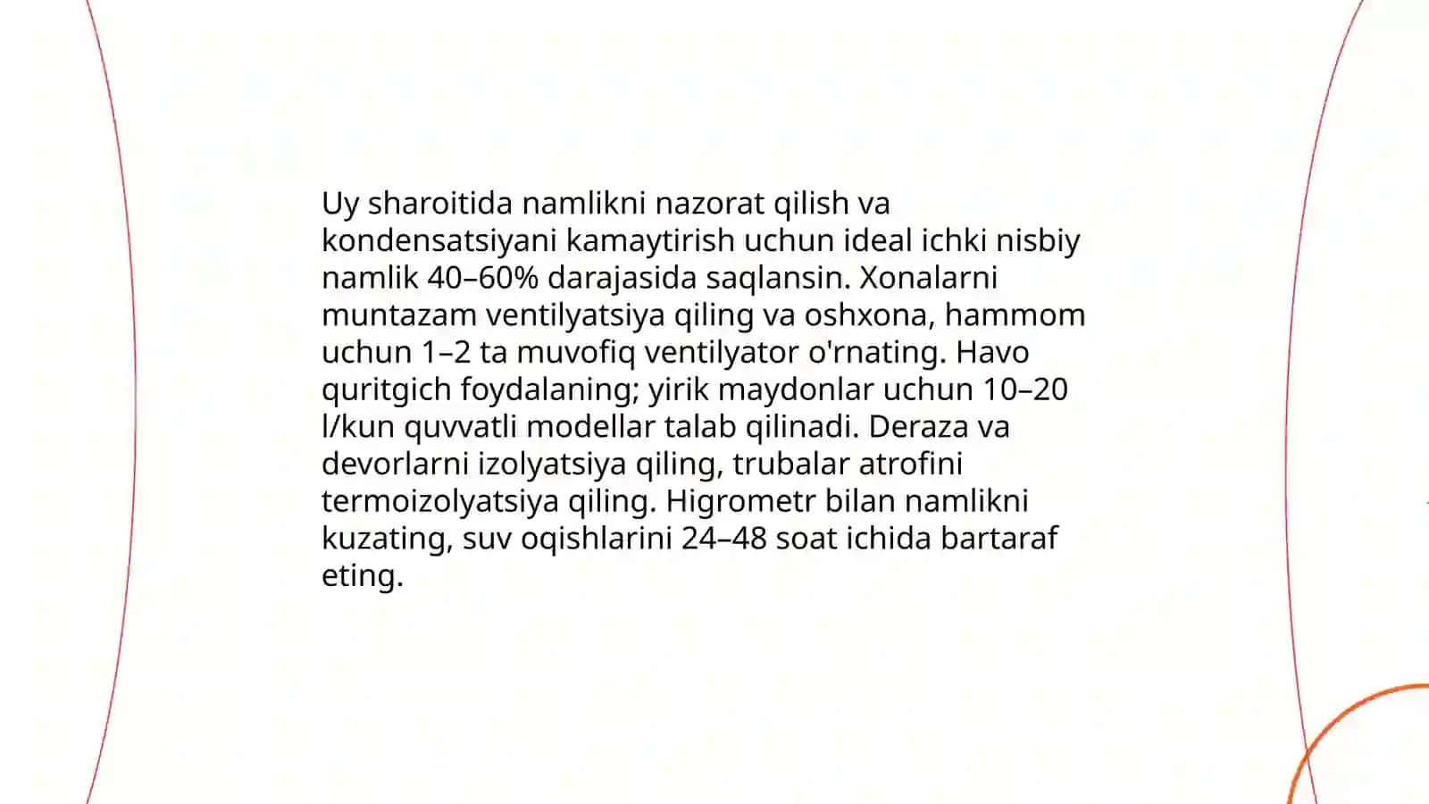 Uyda karroziyani kamaytirish usullari 3