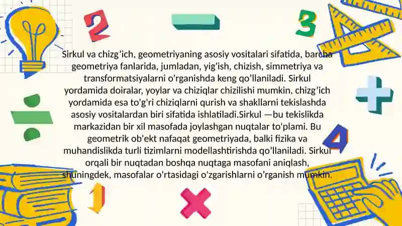 Yasashqurollari.Sirkulvachizg’ichaksiomalari 3