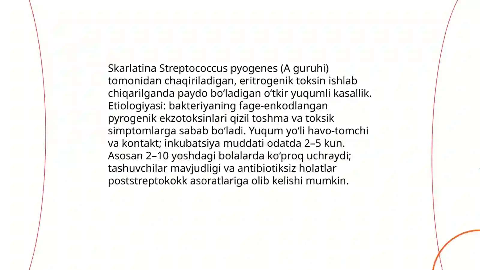 Skarlatina Va suvchechak kasaligi 3