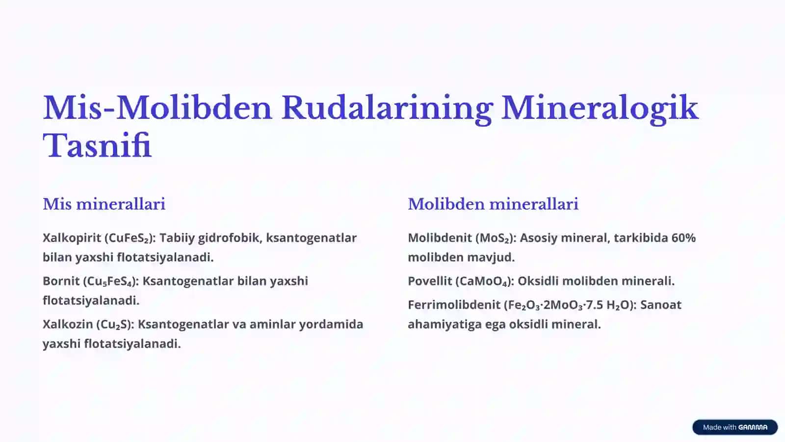Mis-Molibden Rudalarini Boyitishda Yangi Flotomashinalar 3
