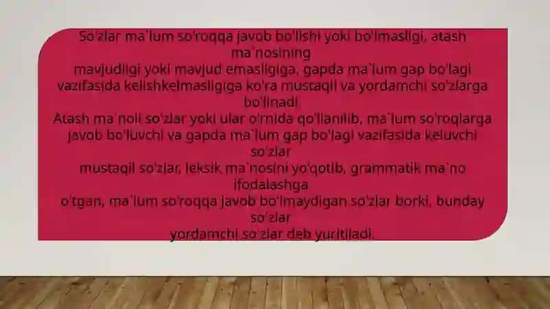 Yordamchi so’z turkumlari 3